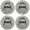 Wheel center cap kit (64mm) silver, chrome (OEM)