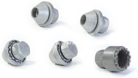 Rim lock set, safety nuts P1 C30/C70 II/S40 II/V40 II(XC)/V50 (OEM)