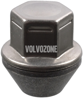 Wheel stud nut P1 C30/C70 II/S40 II/V40 II(XC)/V50 chromed, with fixed conical collar