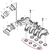 Intake manifold gasket 1.6D P1 P3 diameter 35,0mm