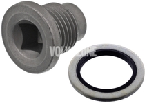 Oil drain plug with sealing X40 diesel engines