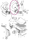 Pipe from air filter housing to turbocharger 2.4D/D5 (-2009) P3 (OEM)