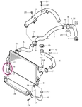 Intercooler (secondary) inlet hose P2 S60R/V70R II