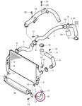 Intercooler (secondary) outlet hose P2 S60R/V70R II
