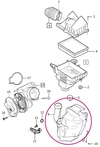 Inletsilencer 1.8/2.0 P1 C30/S40 II/V50 (OEM)