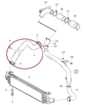 Hose from intercooler to throttle body 1.6D2 P1