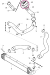 Turbocharger resonator 2.4D (2010) P3 (OEM)