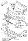 GRILLE Volvo 30678691 // without holes for parking sensors (OEM)