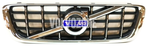 Radiator grill P3 (-2013) V70 III with emblem, without collision warning system (CMbB)