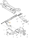 Rear axle wishbone upper P1 C70 II (OEM)