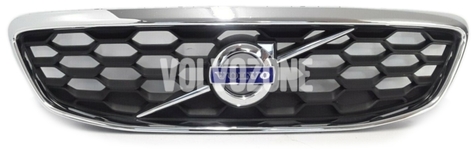 Radiator grill P1 (-2016) V40 XC with emblem, without collision warning system (CMbB)