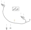Headlight washer nozzle water line/hose P3 (-2013) XC60 (for new nozzle type)/(2014-) XC60 (OEM)