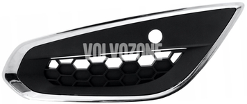 Front bumper chrome cover left P3 (-2013) S60 II/V60 with hole for parking sensor