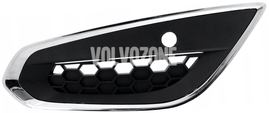 Front bumper chrome cover left P3 (-2013) S60 II/V60 with hole for parking sensor (OEM)