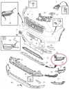 Front bumper fog light blinding right SPA (-2019) XC90 II (OEM)