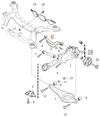 Rear axle wishbone upper left P3 V60 with AWD+nivomat, V70 III with AWD+nivomat/CH 67701- FWD+nivomat (OEM)