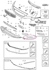 TRIM MOULDING Left Volvo 31425448 (OEM)