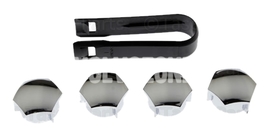 Wheel safety nuts/bolts caps P1 P3 SPA/CMA - chromed (OEM)
