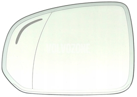 Outside mirror glass left SPA XC60 II/V90 XC driver side (with automatic dimming, with BLIS CTA) (OEM)