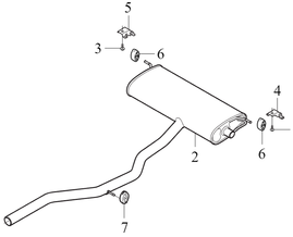 REAR SILENCER Volvo 31493464 (OEM)