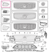 GRILLE Right Volvo 31694539 (-2021) // INSCRIPTION (OEM)