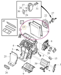 Air conditioner evaporator CMA C40/XC40/Polestar 2