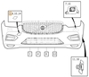 Front bumper towing eye cover SPA (-2021) XC60 II standard bumper (OEM)