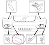 Front bumper towing eye cover CMA (-2022) XC40 (OEM)