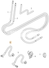 Fuel line fuel tank - fuel filter 2.0D P1 C30/C70 II/S40 II/V50 (OEM)