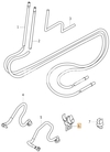 Fuel hose holder clip 2.0D P1 (2005-) C30/C70 II/S40 II/V50 (OEM)