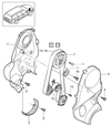 Engine timing belt cover 2.4D/D5 P2 S60/S80/V70 II/XC70 II/XC90 inner section (OEM)