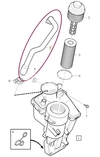 Oil oil trap/separator hose P1 P3 5 cylinder gasoline engines (OEM)
