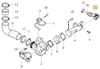 EGR valve exhaust pipe 2.4D/D5 P1 (ENG -572276), P2 (2006-), P3 (-2009) (OEM)