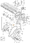 Timing chain cover gasket 3.2 P2 XC90, 3.2/T6 P3 (OEM)