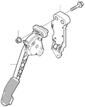 Accelerator pedal P2 (-2006) XC90 manual transmission