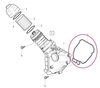 Oil filter housing, oil trap/separator, crankcase breather gasket 2.0 D3/D4 2.4D/D5 P1 (2011-), P3 (2009-) (OEM)