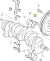 Crankshaft main bearing shell upper BLUE 5 cylinder engines D3/D4/2.4D/D5 (OEM)