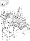 Water stub pipe 1.9TD/DI S40/V40 (OEM)