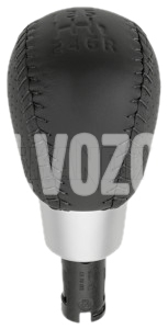 Gear shift lever knob Volvo 31259340 // charcoal leather R-DESIGN (OEM)