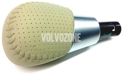Gear shift lever knob Volvo 31259372 // beige leather R-DESIGN