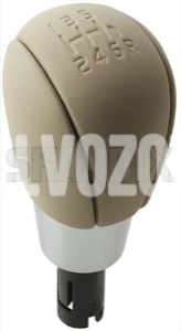 Gear shift lever knob Volvo 31259408 // beige leather (OEM)