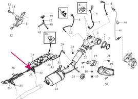 SENSOR NOX Rear Volvo 32203675 (OEM)