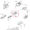 Engine mounting lower left 1.5 T2/T3 CMA (2021-) XC40, Twin Engine T4/T5 (OEM)