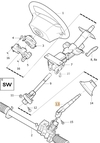 Steering column lower joint P2 (-2004) S60/S80/V70 II/XC70 II (OEM)