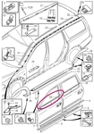 TRIM MOULDING Front Left Volvo 8643178