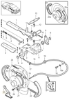 Parking brake expander P80 C70/S70/V70 bez AWD  (OEM)