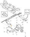 Rear axle wishbone lower P1 (with AWD) S40 II/V50 (OEM)