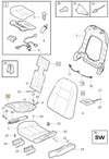 Seat cushion heater P2 (-2004) XC90 (OEM)