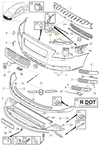 Headlight BRACKET Left Volvo 30796387 (OEM)