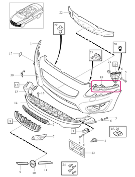 BRACKET Right Volvo 31214873 (2010-) (OEM)